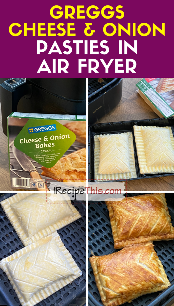 greggs cheese and onion pasties in air fryer