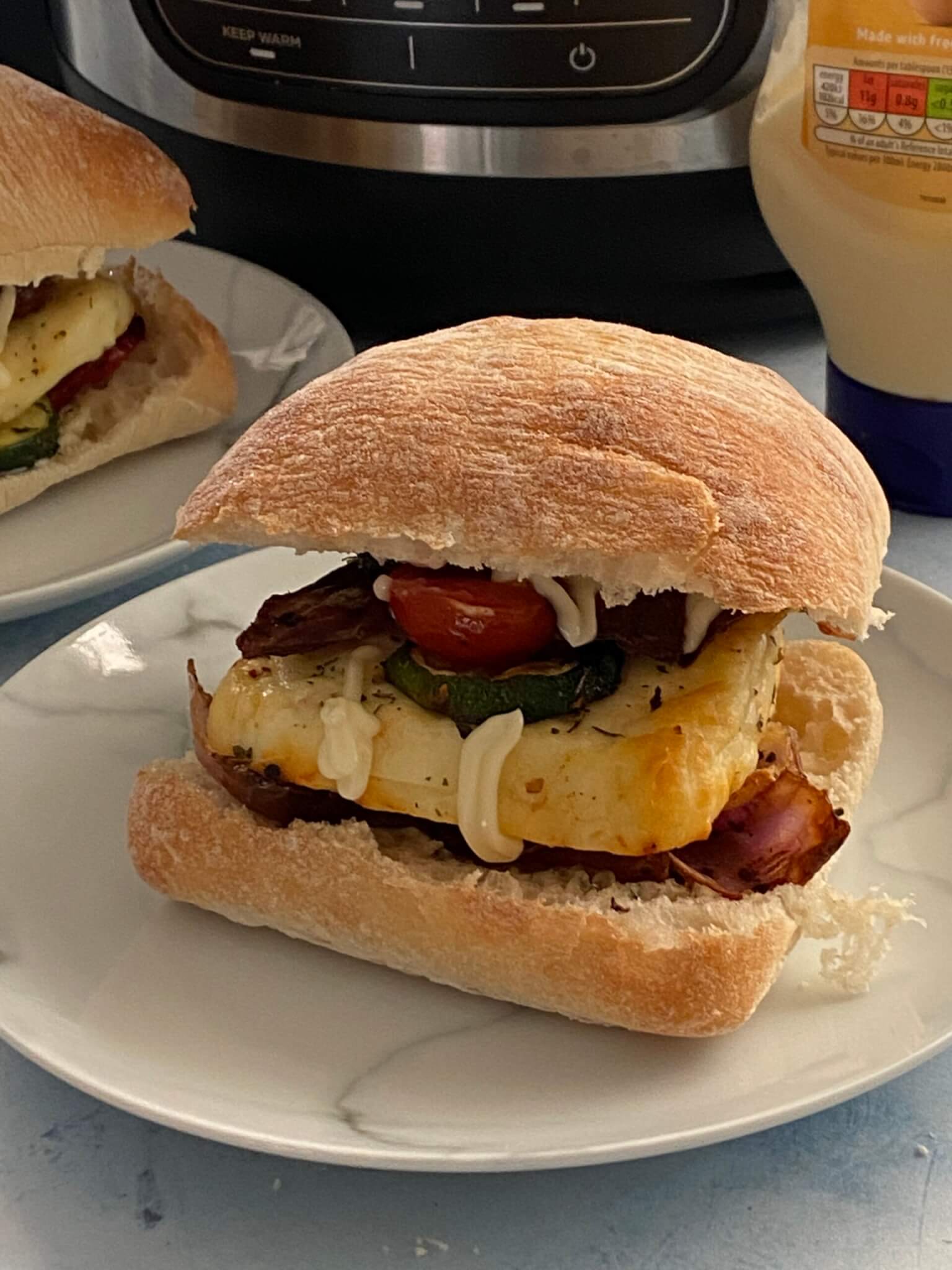 Recipe This Air Fryer Halloumi Burgers