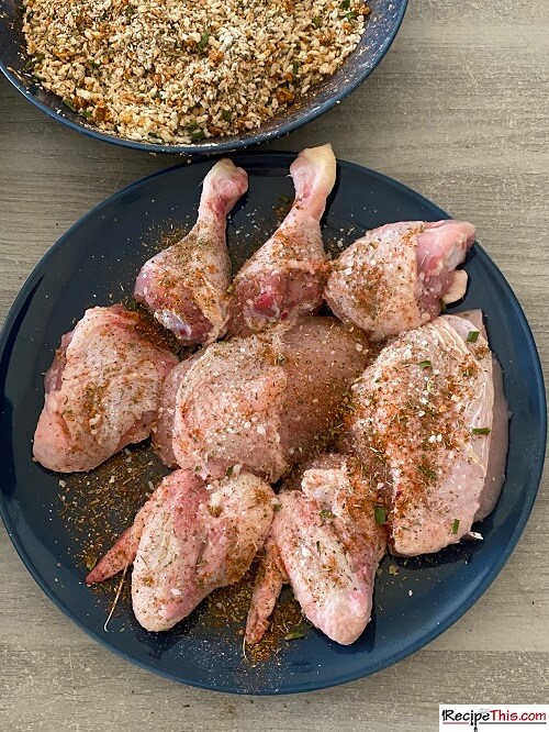 homemade kfc chicken with seasonings