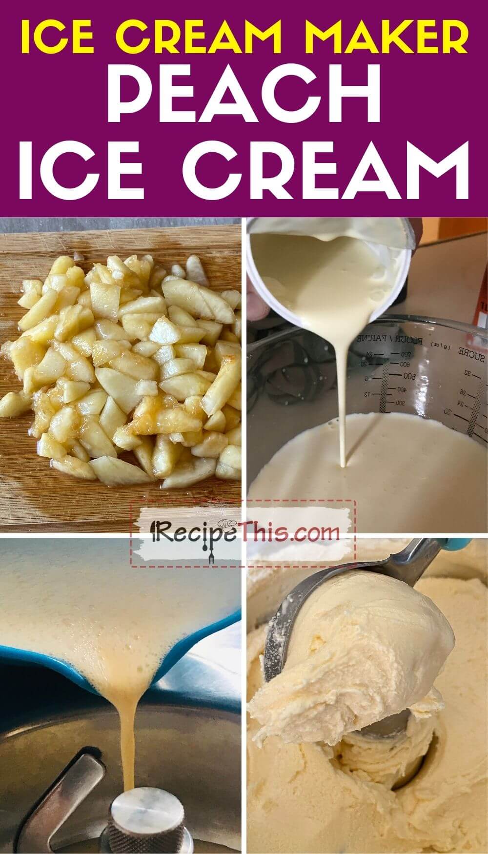 Recipe This Ice Cream Maker Homemade Peach Ice Cream