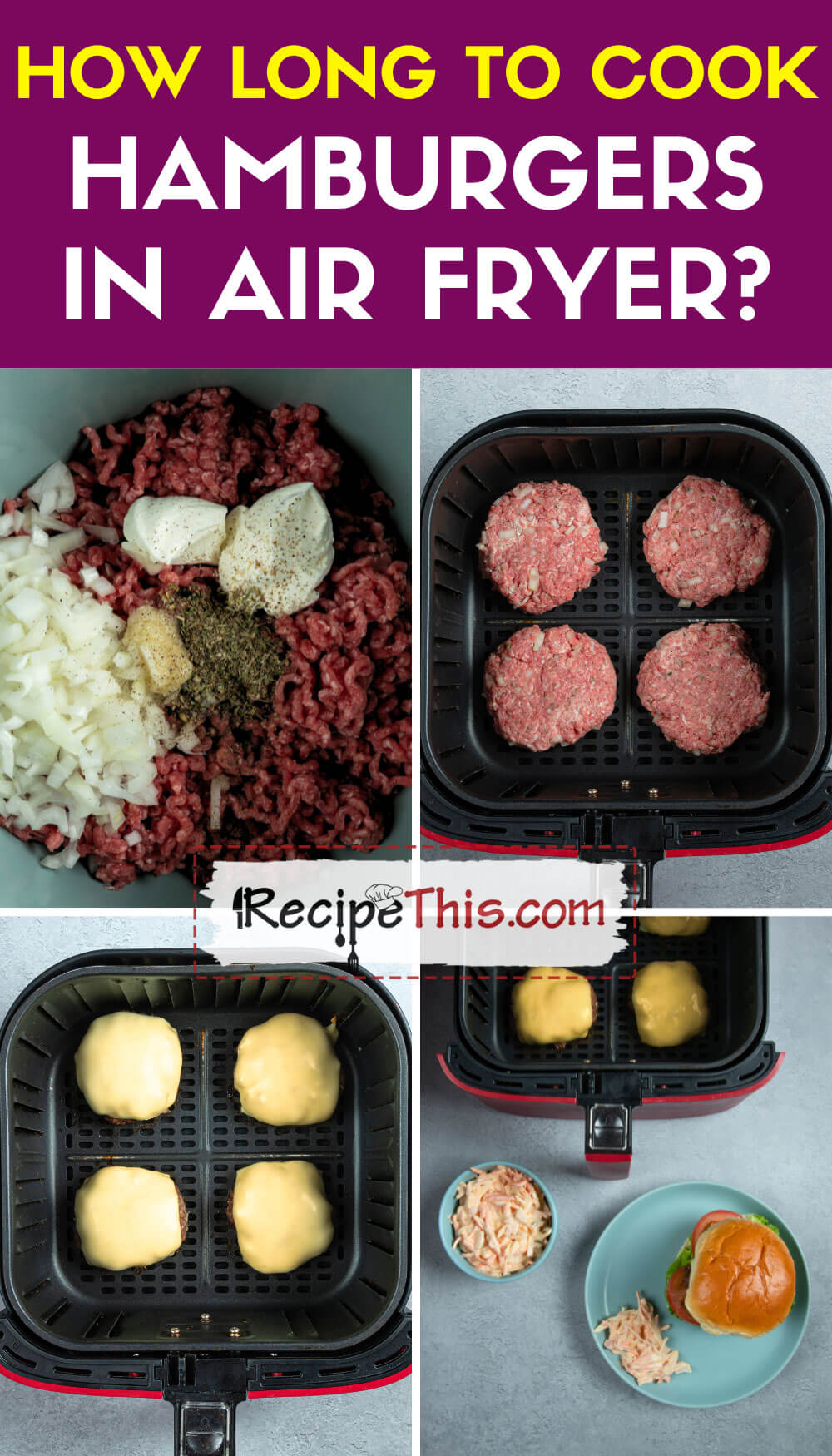 How Long To Cook Hamburgers In Air Fryer? Recipe This