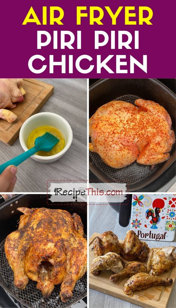 how to air fry piri piri chicken