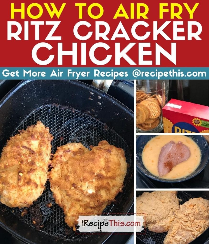 how to air fry ritz cracker chicken