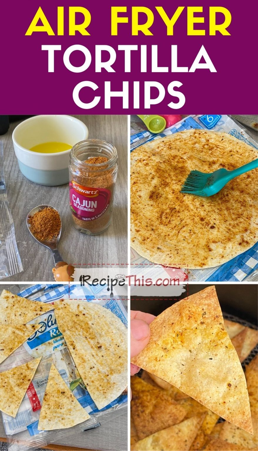 Recipe This Air Fryer Flour Tortilla Chips