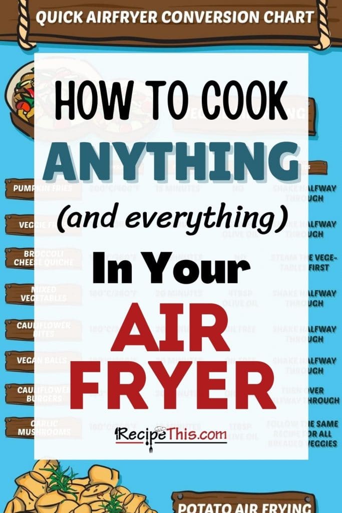 how to cook anything and everything in your air fryer