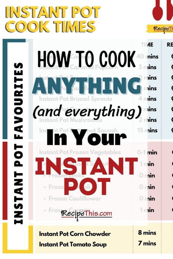 Stovetop to instant pot conversion hot sale