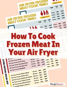 how to cook frozen meat in the air fryer