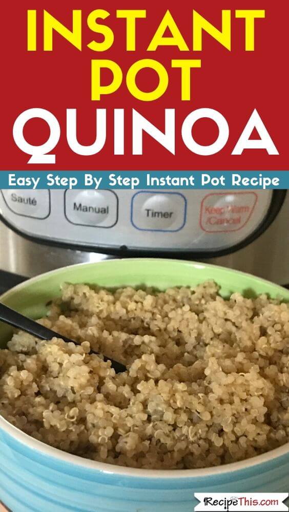 how to cook quinoa in the instant pot