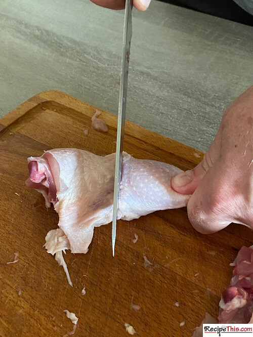 how to cut chicken drumsticks and thighs
