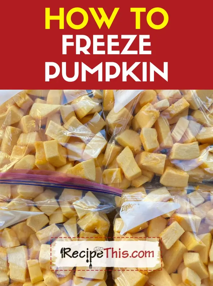 How To Freeze Pumpkin