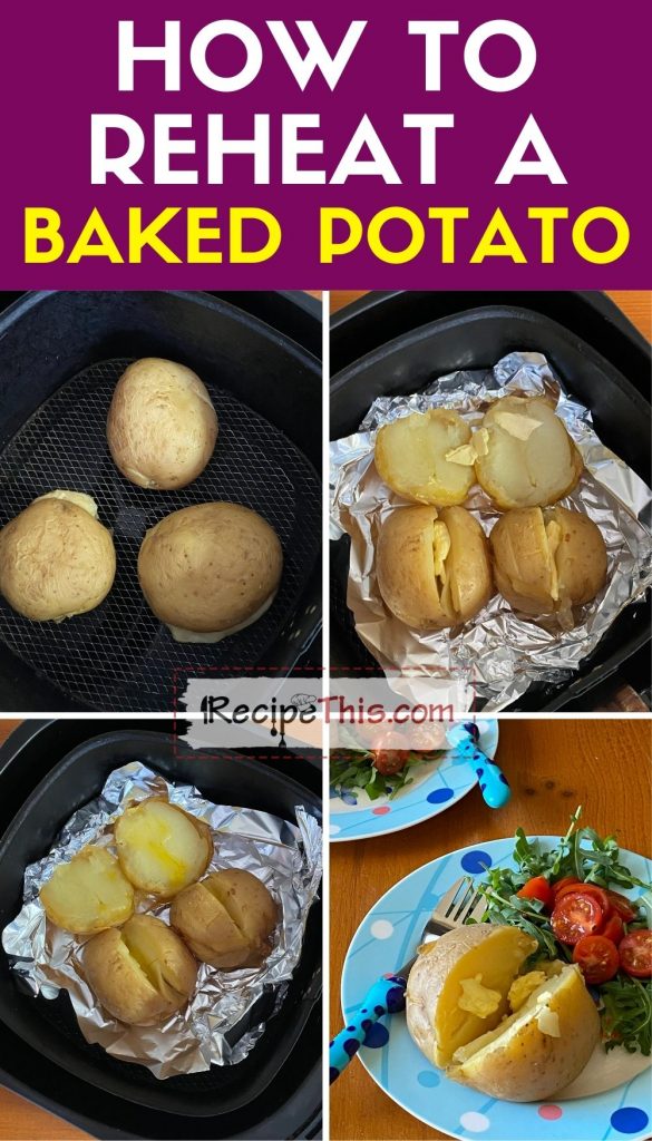 how to reheat a baked potato step by step