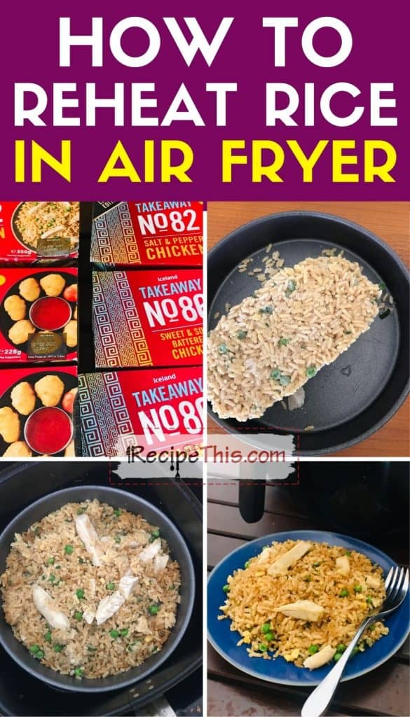 how to reheat rice in air fryer step by step