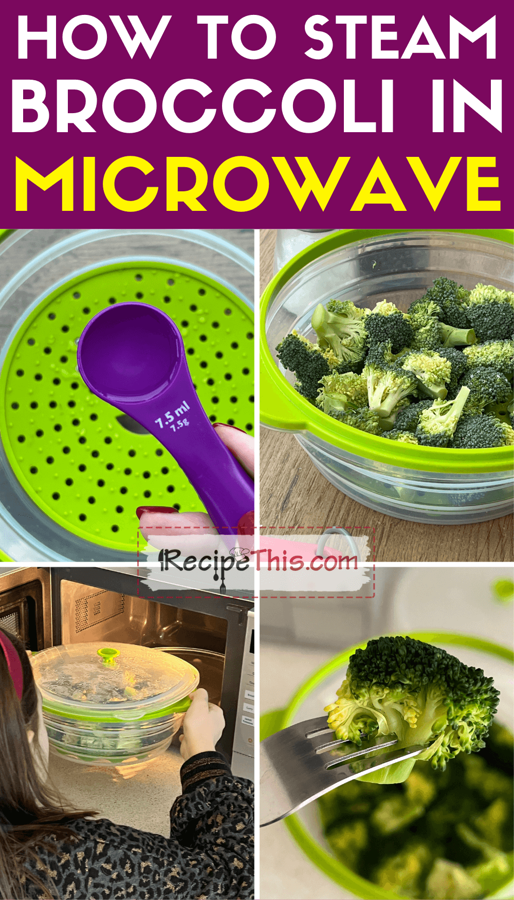 Recipe This Steam Broccoli In Microwave