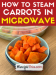 how to steam carrots in microwave recipe
