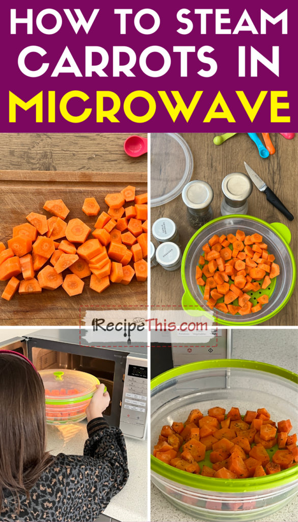 how to steam carrots in microwave step by step