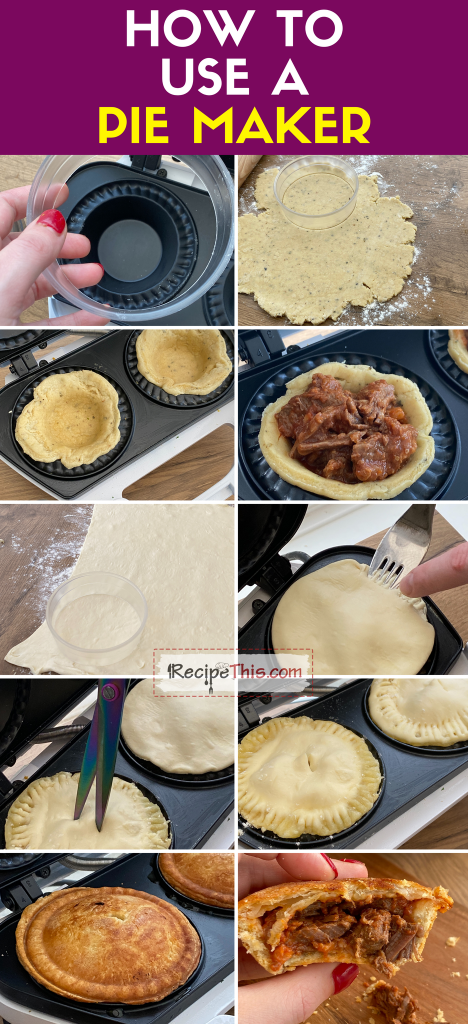 Pie Maker Recipes, Hints & Tips