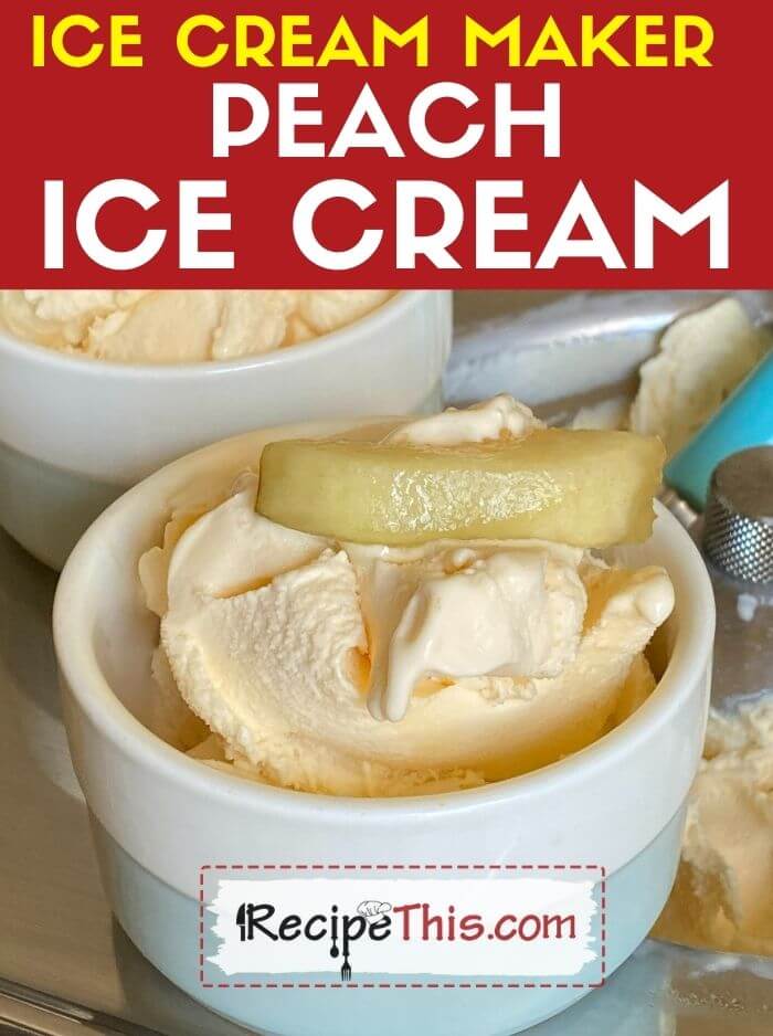 Peach ice cream ice cream online maker