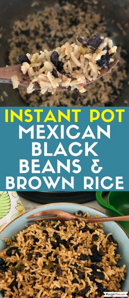 instant pot black beans and brown rice recipe