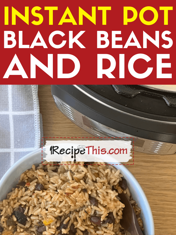 instant pot black beans and rice recipe
