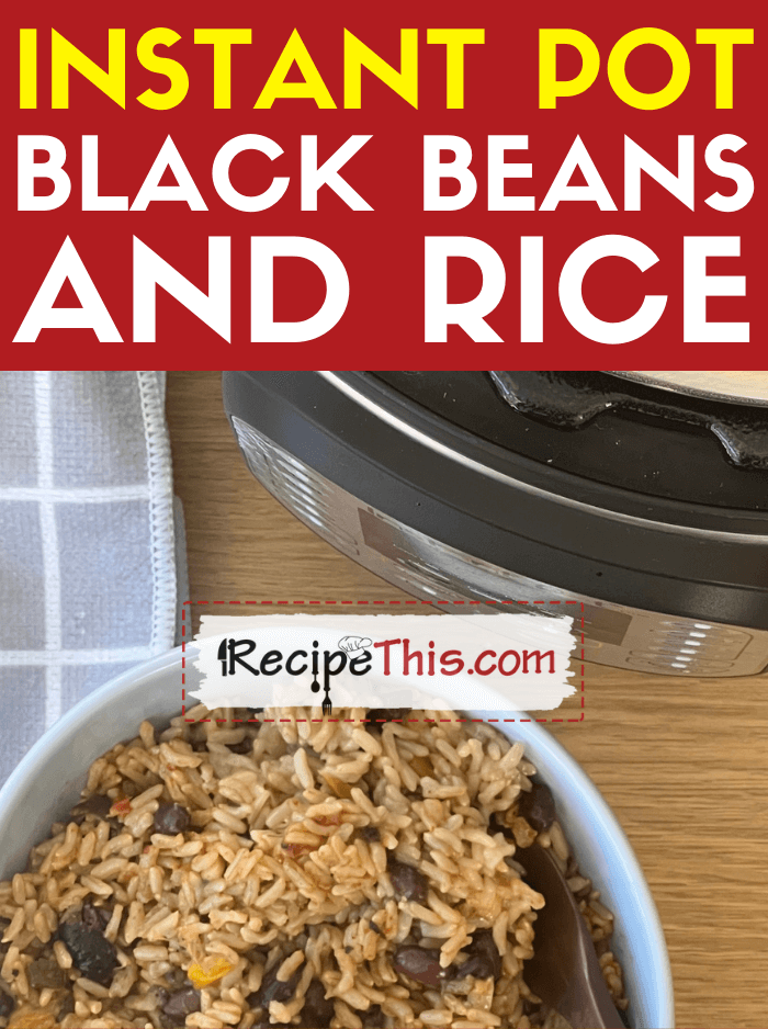 White rice black beans instant pot hot sale