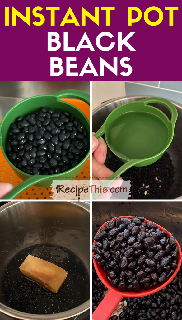 instant pot black beans step by step