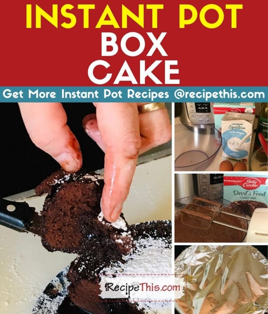 instant pot box cake step by step
