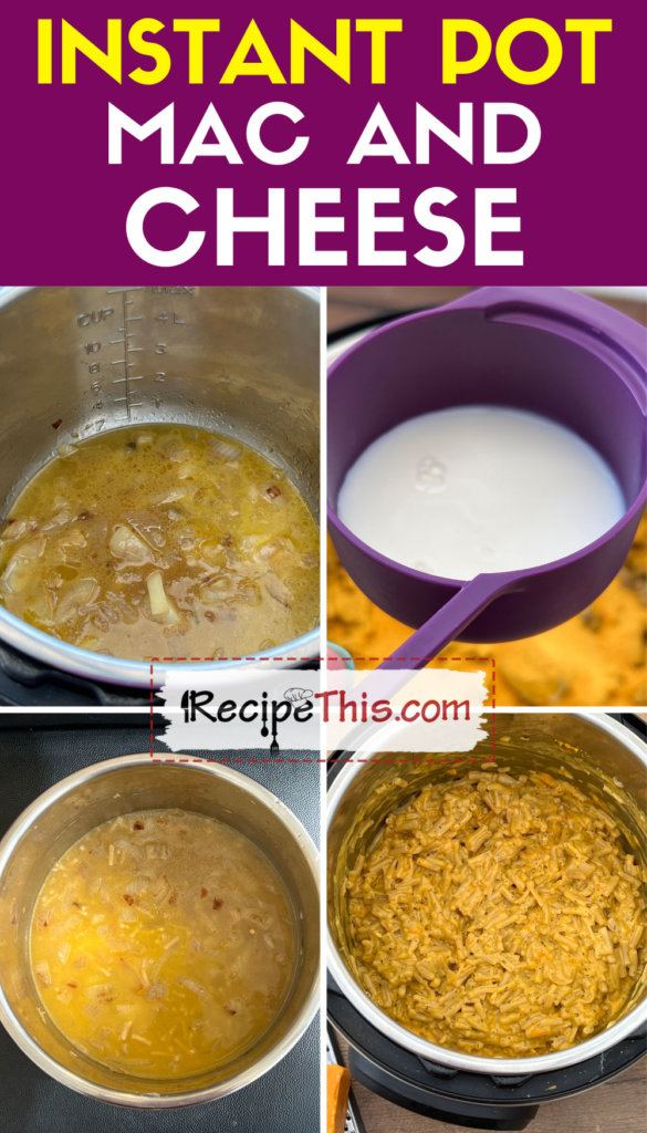 instant pot boxed mac and cheese step by step
