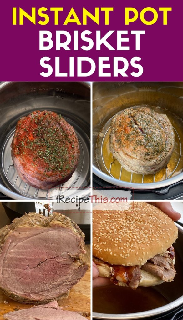 instant pot brisket sliders step by step