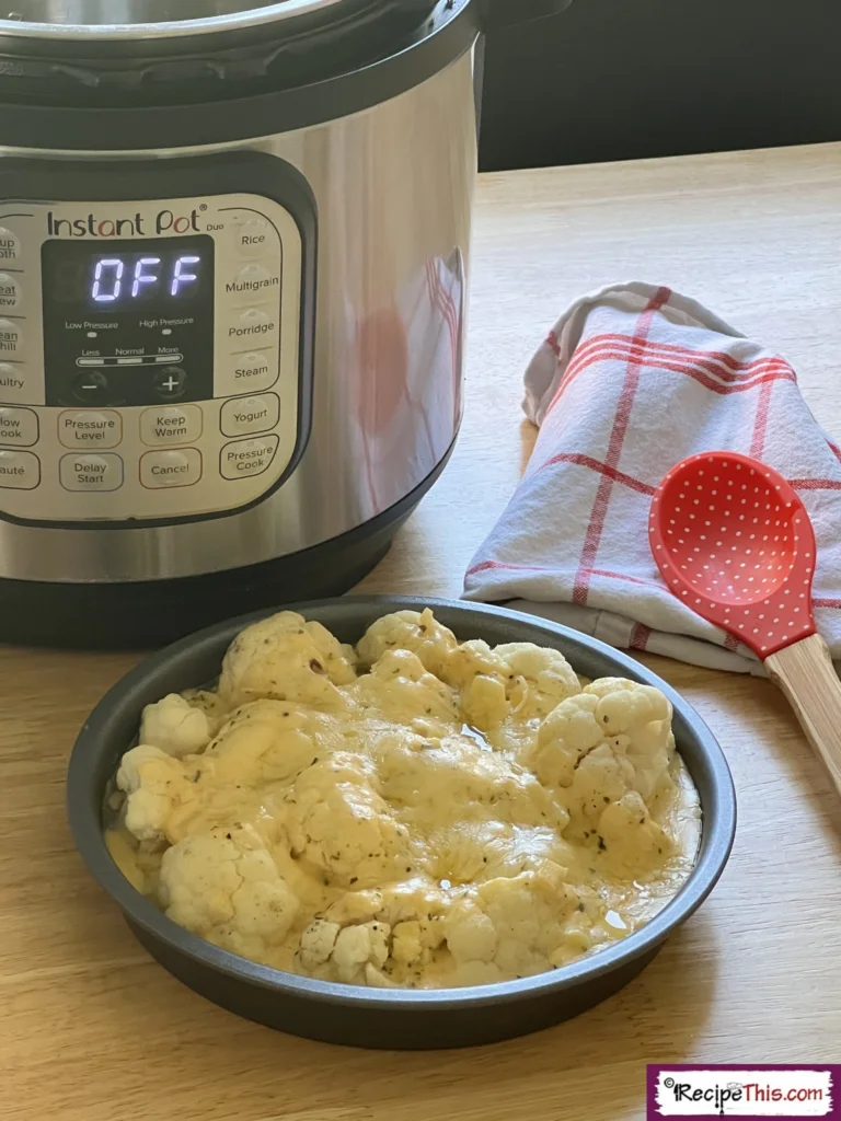 instant pot cauliflower cheese