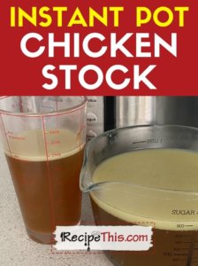 instant pot chicken stock recipe
