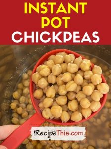 instant pot chickpeas