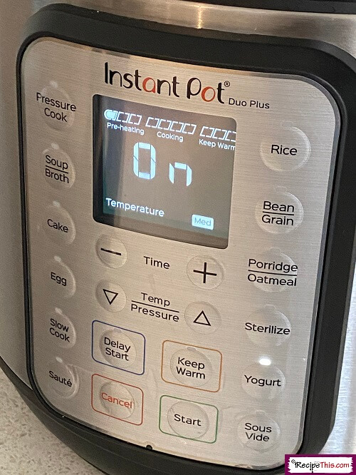 instant pot cold start yoghurt starting