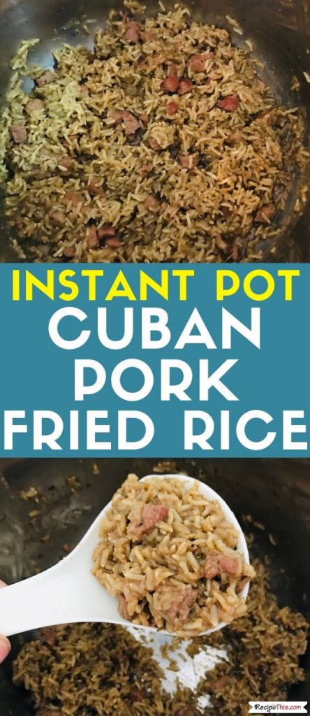 instant pot cuban pork fried rice recipe
