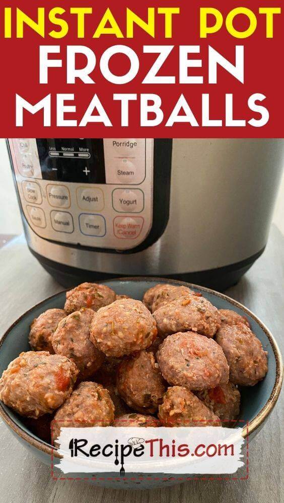 instant pot frozen meatballs featured image