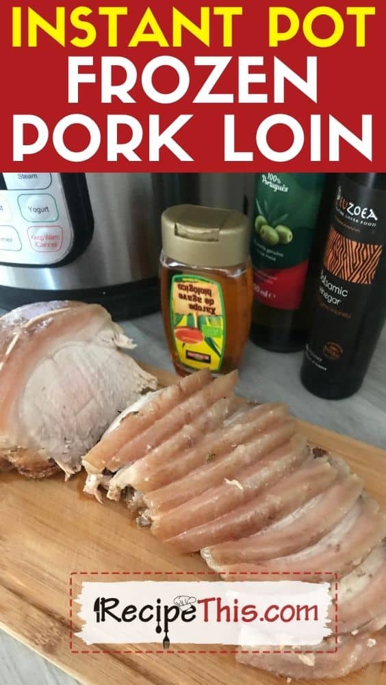 Frozen pork discount tenderloin in instapot