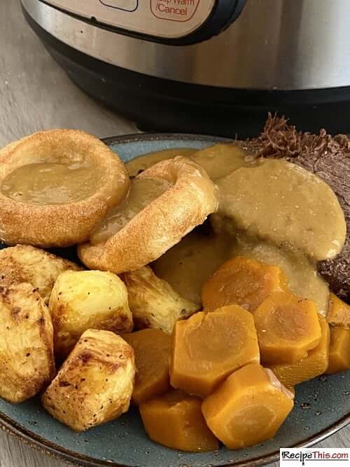 instant pot frozen roast beef and gravy