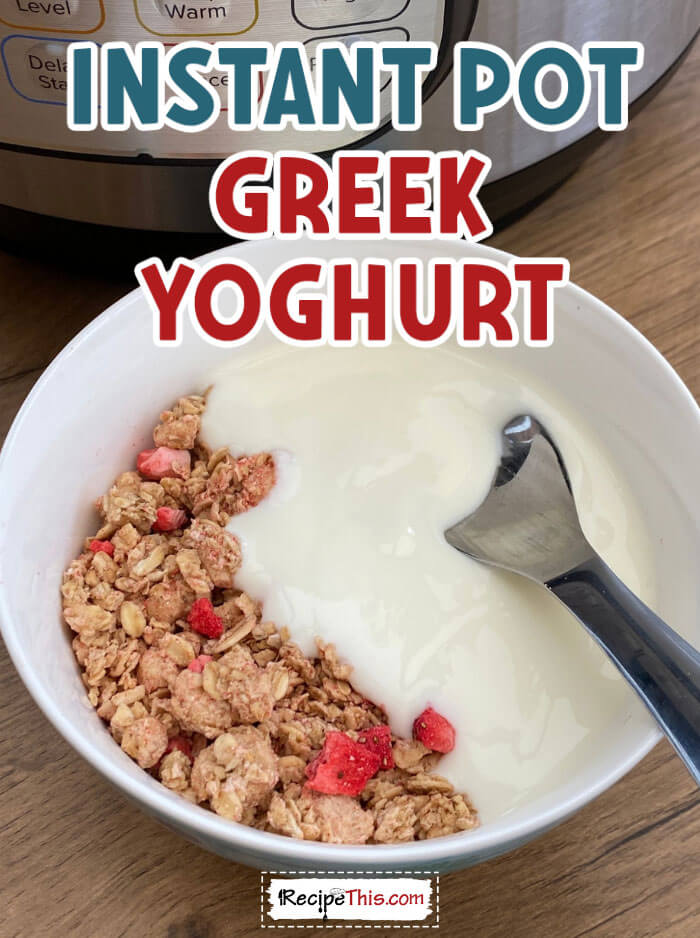 Instant Pot Greek Yogurt Recipe