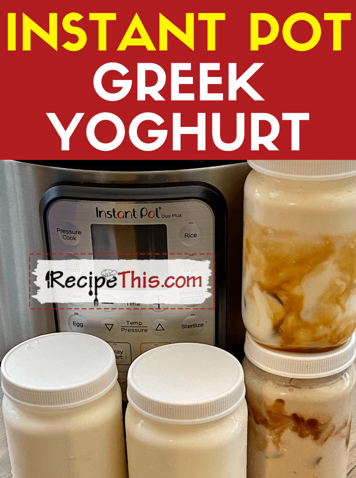 instant pot greek yoghurt recipe