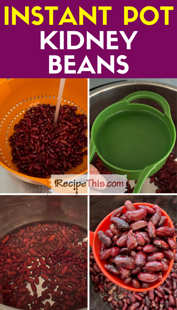 instant pot kidney beans step by step