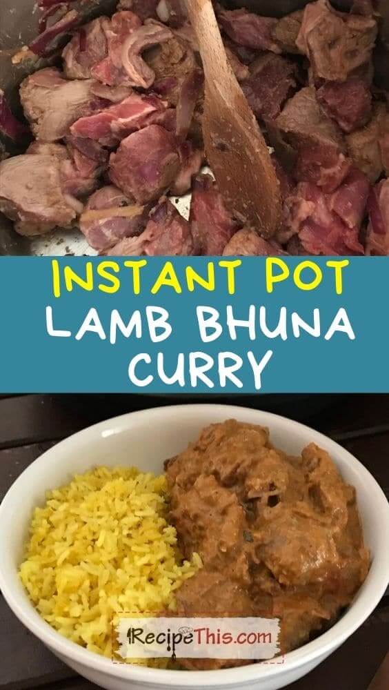 instant pot lamb bhuna curry at recipethis.com