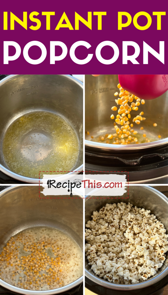 Cook popcorn best sale in instant pot