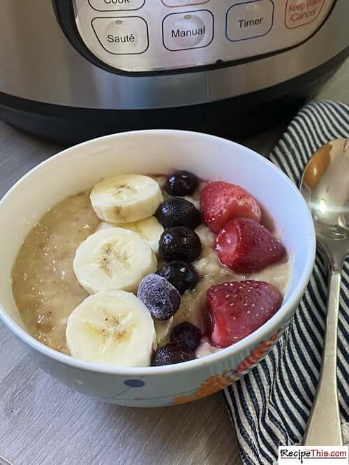 Porridge button on online instant pot