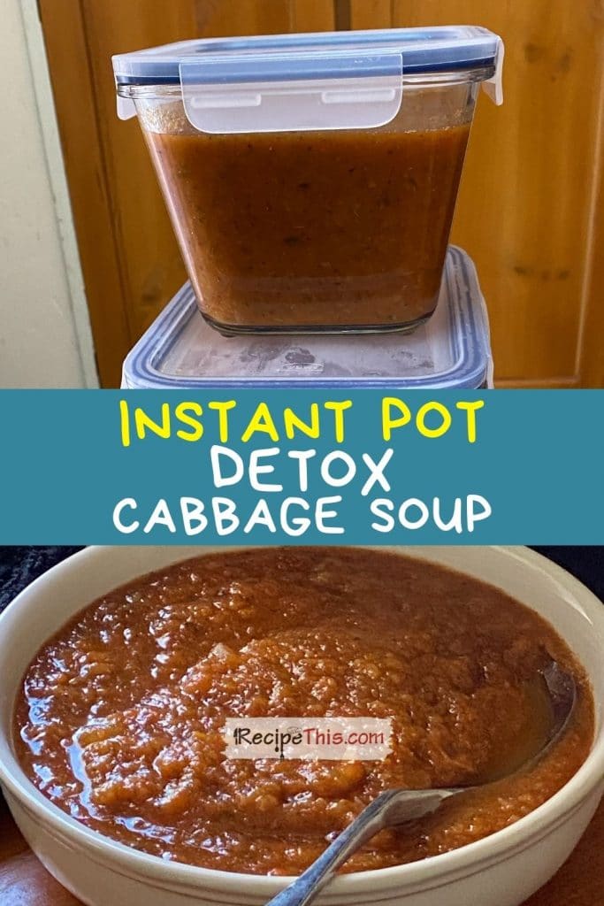 instant pot pressure cooker detox cabbage soup