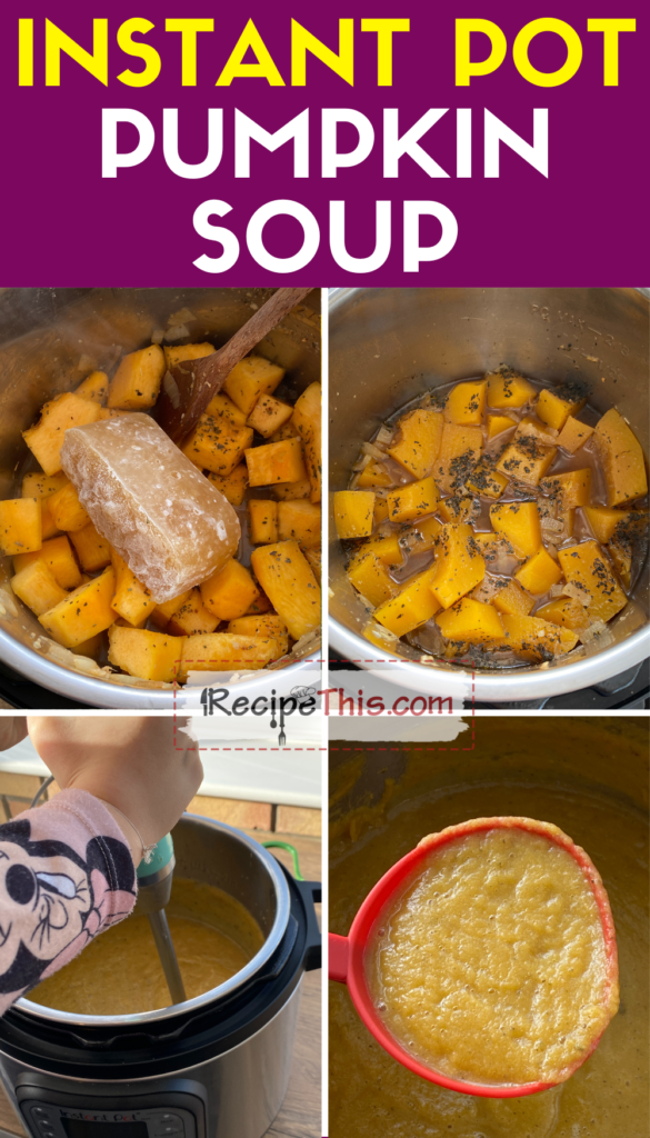 instant pot pumpkin soup step by step