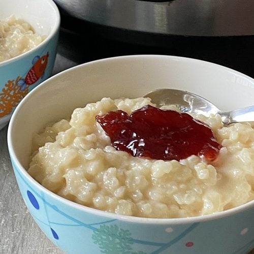 Instant pot rice pudding with half and discount half