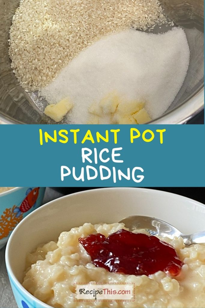 instant pot rice pudding recipe