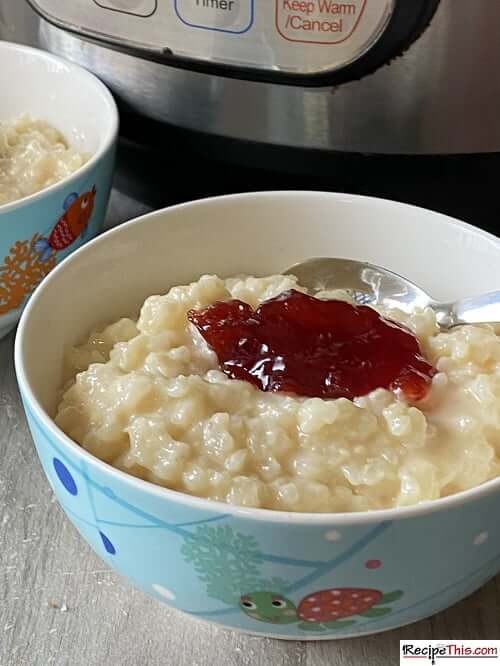 instant pot rice pudding