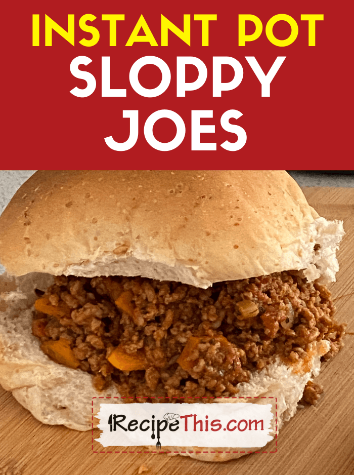 instant pot sloppy joes recipe