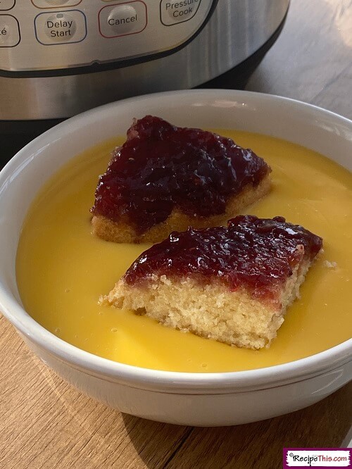 instant pot steamed jam pudding