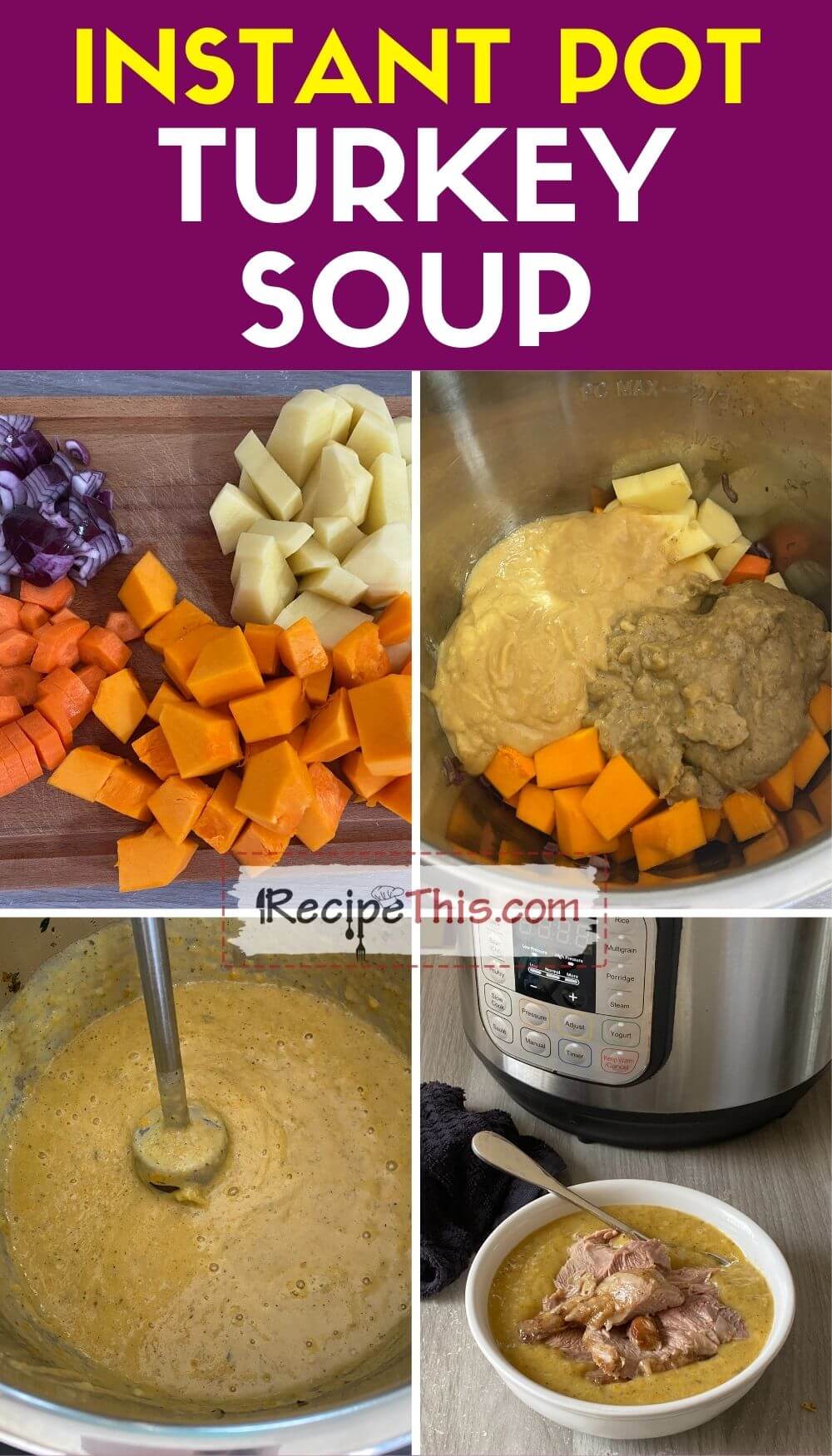 Recipe This Instant Pot Leftover Turkey Soup